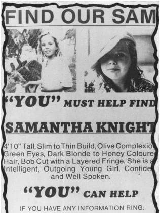 Find Samantha - August 1986 Poster